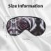 Gothic Rose Flower Print Double-Sided Eye Mask - Soft Lightweight Sleep Enhancer | International Shipping Available - Buy Online on GoSupps.com
