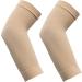 LIOOBO 2 Pairs Lymphedema Arm Sleeve Post Mastectomy Compression Sleeve Anti Swelling Glove Gauntlet Arm Support Brace for Anti Edema Swelling Lymphedema Skin Color - Buy Online on GoSupps.com