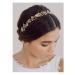 SWEETV Handmade Wedding Headband Retro Gold Brdial Headpieces for Bride Rhinestone Pearl Hair Accessories
