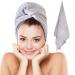 Microfiber Hair Towel  Plush Microfiber Towel for Hair  Absorbent Microfiber Hair Towels for Women with Curly, Long, Thick Hair  Hair Drying Towels by Luxe Beauty Essentials (20x40Grey) 20 x 40 Grey