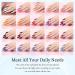 Aokitec Gel Nail Polish Kit 20+3Pcs Set | Nude Multi-Color Gel Manicure Set | DIY Home Gel Polish with Base & Top Coat | Gifts for Women | Christmas 20+3 Colors - Buy Online on GoSupps.com