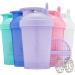 HydraCup Protein Blender Shaker Bottle Wire Ball and Mixing Grid 590 ml BPA Free Shakes Value Pack