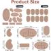 18 Sheets Moleskin Adhesive Pads - Multi-Shaped Anti-Wear Mole Skin Tape for Feet & Heels (Dark Brown) - International Shipping Available - Buy Online on GoSupps.com