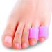 Povihome Toe Protectors  Toe Sleeves Silicone Small Gel Corn Protectors for Runners Blisters Shoes Heels Sandal Purple Pinky Toe Pain Relief 5 Pairs Purple (2 Pairs of Thick + 3 Pairs of Thin)