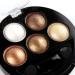 Mallofusa Metallic Shimmer Eyeshadow Palette - Golden Frenzy (5 Colors) - 4.7oz - Buy Online on GoSupps.com