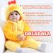 Doladola Baby Chick Hooded Onesie Pajamas for 2.5-3.5 Years | Cute Cartoon Animal Romper for Boys & Girls - Buy Online on GoSupps.com