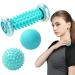 Foot massage roller set foot massage device foot massage roller 3-Set muscle roller & balls set innovative foot mass woard roller foot for hedgehuma for alleviation of sore muscles