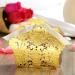 CHILDWEET 50pcs Boxes wedding favor bags candy storage containers wedding gift bags bride snack box hollow out Golden medium - Buy Online on GoSupps.com