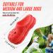 Ruxan Interactive Dog Toys for Aggressive Chewers - Treat Dispensing Natural Rubber Toys with Beef Flavor for All Sizes - Durable Red Design - Buy Online on GoSupps.com