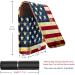 Travel Lipstick Organizer Case - Portable Makeup Bag with Mirror | Vintage American Flag Print - Buy Online on GoSupps.com