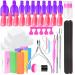 Gel Polish Remover Kit  Anezus 1045pcs Gel Nail Polish Remover Tools with Nail Clips  Nail Wipes  Cuticle Pusher and Cutter  Nail Buffer and Files for Acetone Acrylic Nail Remover