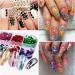 Kalolary Nail Art Kit with Butterfly Sequins, Dried Flowers, Foil, Shavings, Rhinestones, Tweezers, and Picker Pencil - DIY Female Nail Decoration - Buy Online on GoSupps.com