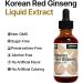 Korean Red Ginseng Liquid Extract - Energy & Focus Support - High Potency Tincture for Immune System & Vitality - 45-Day Supply - Buy Online on GoSupps.com