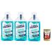 Pasta del Capitano Collutorio Antiplacca - Anti-plaque mouthwash oral hygiene 3x 400ml + Italian Gourmet polpa 400g