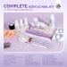 SAVILAND Acrylic Nail Kit: 4 Colors Acrylic Powder and Liquid Set with Acrylic Nail Brush/French Nails Tips/Nail Glue/Top Gel/Non-acid Ph Bond/Acrylic Nail Set for Beginners Acrylic Application 01-Acrylic Nail Kit - Buy Online on GoSupps.com