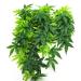 EXFEA Artificial Aquarium Plant Hanging Reptile Plastic Green 50cm 50cm 1