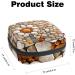 Bright Cobblestones Menstruation Pad Bag with Zipper - Stylish Women's Napkin & Tampon Storage Bags - Buy Online on GoSupps.com