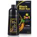 MEIDU Black Hair Dye Shampoo for Gary Hair  Hair Color Shampoo for Women & Men 3 in 1-100% Grey Coverage - Herbal Ingredients Coloring Shampoo in Minutes 500ML