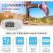 Gzvxuny 3D Pedometer with Clip and Strap USB Rechargeable Step Counter Accurate Simple Walking Step Counter Daily Target Monitor Exercise Time White - Buy Online on GoSupps.com