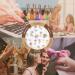 30-Piece Gold 3D Self-Adhesive Nail Stickers - Flower, Line, Lace, and Leaf Design | DIY Nail Art Decals for Acrylic Nails | Women's & Girls' Nail Supplies - Buy Online on GoSupps.com