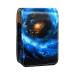 Lipstick Case Leather Lip Gloss Lipstick Organizer with Mirror Mini Lipstick Holder Bag Blue Vortex Starry Universe Nebula U285m4qiwy