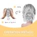 Queen's Mask Messy Bun Hair Piece - Curly Wavy Updo Hairpiece for Women in Colorful Grey - Buy Online on GoSupps.com
