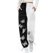 Parachute Pants Y2K Women Cargo Pants Baggy Cargohose Track Pants Streetwear Vintage Jeans Pants 90s E-Girl Streetwear Cargo Pants Y2K Sports Pants Lang Loyal 01-Schwarz S
