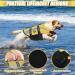 Emust XXL Dog Swimming Vest - Ripstop Large Dog Life Jacket with Double Rescue Handles - Ideal for Pool & Water Activities - Yellow - Buy Online on GoSupps.com