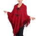 Women's Scarf Warm Women's Knitted Scarf with Wool Wrap Scarf Triangular Scarf Scarf Cape Triangular Scarf Women's Scarf A Watermelon Red