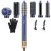 TECHMERI Hair Styler 6 in 1 Hair Dryer Brush 110000 RPM High-Speed Negative Ionic Blow Dryer with Auto Wrap Curling Iron Professional Air Styler for Fast Drying Curling Straightening and Volumizing Dark Blue