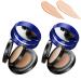 Onebikiniha 2 In 1 Cushion Pressed Powder Concealer Liquid Foundation 2 In 1 Pressed Powder and Foundation Full Coverage Air Cushion Foundation Double-Layer Air Cushion Liquid Powder Set (2pcs)