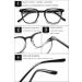 Vevesmundo Anti Blue Light Retro Reading Glasses - Black +1.0 to +4.0 - International Shipping - Buy Online on GoSupps.com