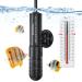 MantaMaze Aquarium Heater, 25W/50W Fish Tank Heater Small Automatic Thermostatic Betta/Turtle Tank Heater with Powerful Big Sucker for 1-12 Gallon Fish Tanks (Preset Temperature 78) 25W for 1-6 gallon