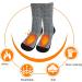 Men's Thermal Heated Socks for Winter - B-Concrete Grey (2 Pairs) - Buy Online on GoSupps.com
