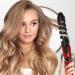 Automatic Curling Wand | Portable Curling Iron Hair Straightener and Curler 2 in 1 Automatic Hair Curler Curling Wand for Girls and Women Red US - Buy Online on GoSupps.com