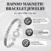 Buy Rainso Ms. Elegant Titan Steel Bracelet with Magnets (Silver) - Stylish Arm Strap to Relieve Arthritis Pain | International Shipping Available - Buy Online on GoSupps.com