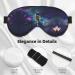 Galaxy Dragonfly Print Unisex Sleep Mask - Double-Sided Eye Mask for Sound Sleep & Skin Care - Buy Online on GoSupps.com