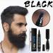 Waterproof Beard Pencil Filler for Men - Black Beard Dye Kit with Bristle Brush - Long Lasting Coverage for Beard, Moustache & Eyebrows - Buy Online on GoSupps.com