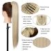 Pferdeschwanz Clip-In Hair Extensions - 66cm Ombre Natural Black Ponytail Wrap | Magical Adhesive Tape-In - Buy Online on GoSupps.com
