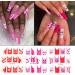 French Tip Nail Art Stickers - 24 Colorful Water Decals for DIY Manicure | Cute Heart & Star Designs for Women & Girls - Buy Online on GoSupps.com