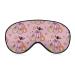 Halloween Pumpkins Flower Sleeping Mask Orange Pink Soft Sleepmask Adjustable Strap Eye Sleep Mask Light-Blocking Eye Covers for Sleeping Blindfold Eye Cover for Women Men Girls Boys Color-1