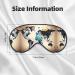 Abstract World Map Print Soft Eye Mask - Perfect Sleep Mask for Travel | Unisex Sleep Eye Mask for Men & Women - Buy Online on GoSupps.com