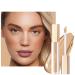 Oulac Hydrating Concealer Makeup | Medium coverage concealer for dark circles | Makeup concealer that nourishes the skin Light Medium concealer vegan 3.8ml Light Medium (C4)