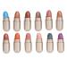 Jauarta 12 Colors Capsule Eyeshadow Palette Glitter High Pigmented Long Lasting Capsule Eye Shadow Sticks for Makeup