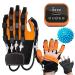 Rehabilitation Robotic Gloves Hand Finger Training Stroke Hand Splint Mirror Mode LCD Screen Display with Single Finger Training B-Left Hand S