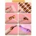 Kalolary Gel Nail Polish Strips Nail Gel Art Sticker Waterproof Full Nail Wraps Decal Sets with Scissors Nail File and Stick for Women Girls Nail Art Decor (UV/LED Lamp Required)-13 - Buy Online on GoSupps.com