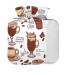 Cups of coffee BAP Free hot water bottle with cover 2 l hot water bag for pain relief hot and cold compress