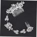 DOITOOL Rhinestone Headband Hair Comb Floral Rhinestone Hair Pin Wedding Bride Hair Accessories - Buy Online on GoSupps.com