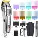 Hatteker Mens Hair Clipper Cordless Hair Trimmer Professional Haircut Barber Kit Hair Cutting Kit