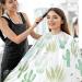 visesunny Barber Cape Green Cactus Polyester Hair Cutting Salon Cape Apron Anti-Static Haircut Water-Resistant Shaving Cloth Beard Shaving Bib Hairdressing Cape Multi Large - Buy Online on GoSupps.com